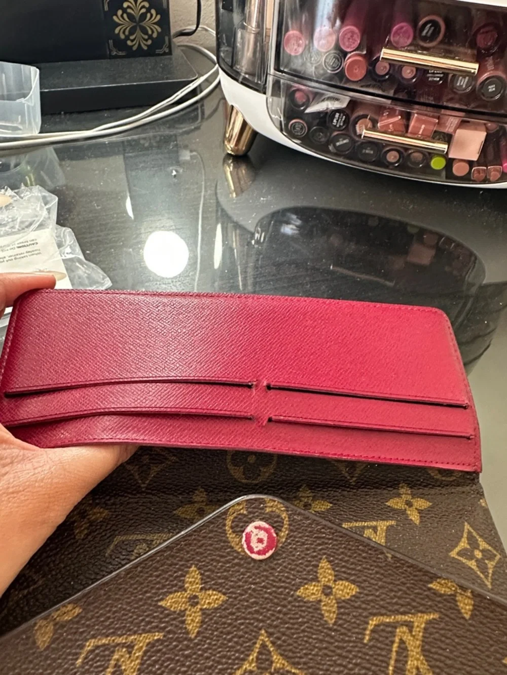Louis Vuitton Brown and tan wallet